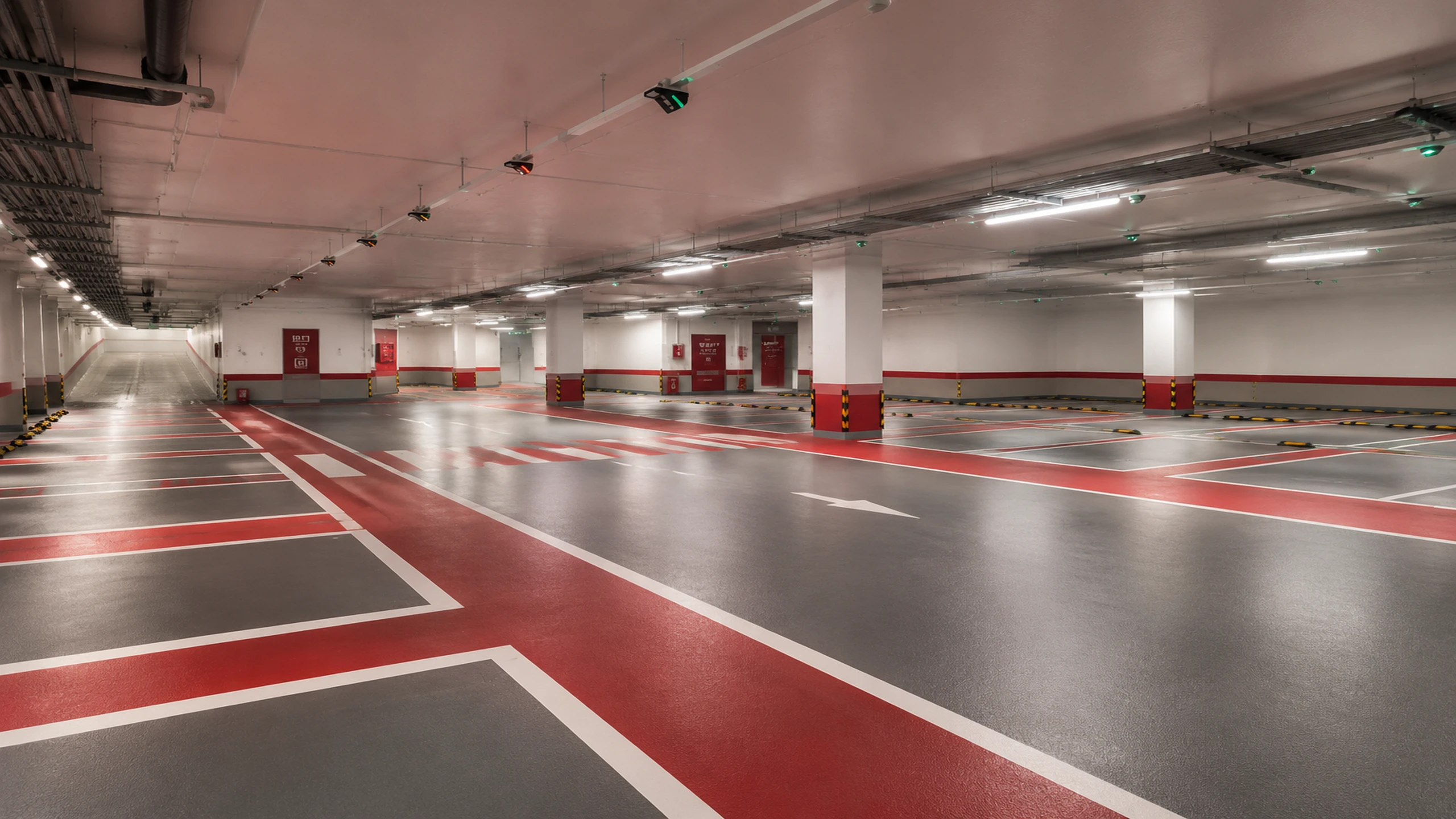 Underground parking garage flooring system solutions