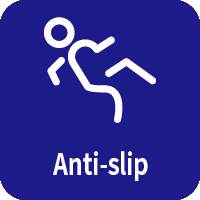 Anti-slip flooring for safe cleanroom operations