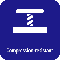 Compression-resistant flooring for cleanroom equipment areas