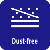 Dust-free flooring solution for cleanroom environments