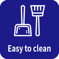 Easy-to-clean flooring for cleanroom applications