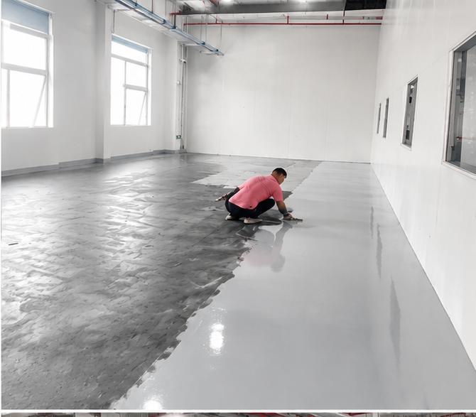 Sàn Epoxy chống tĩnh điện tại xưởng sản xuất điện tử chính xác