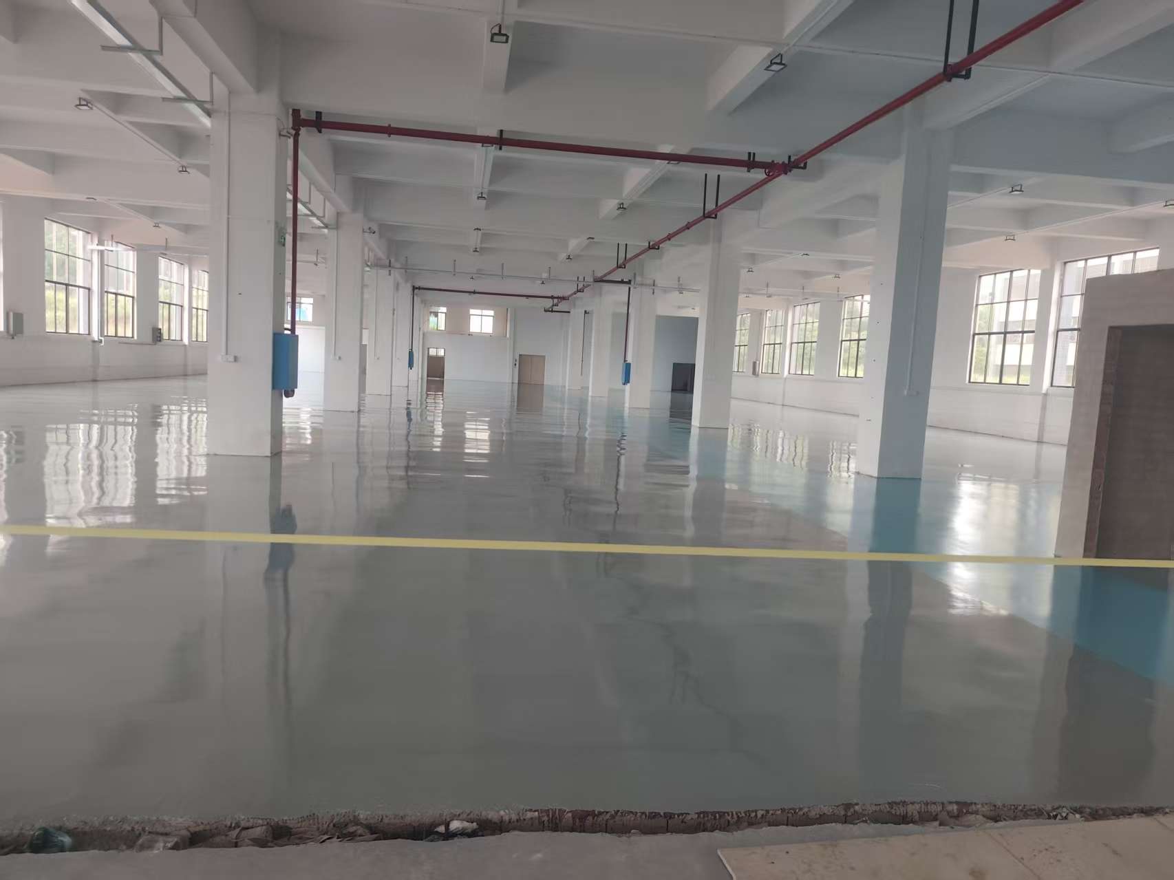 Completed Epoxy Flooring at Guangdong Taiyi Health Technology
