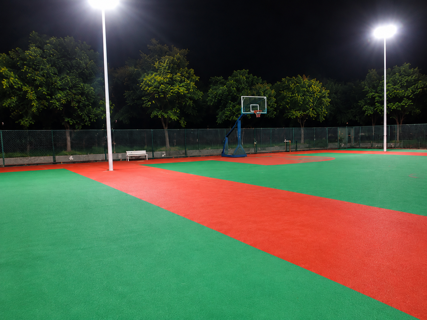 Outdoor Acrylic Sports Court at Corporate Campus
